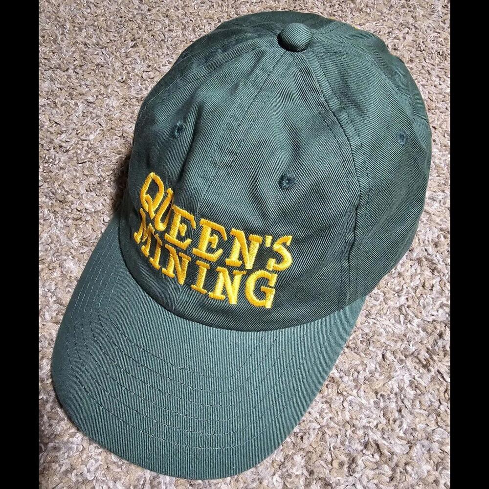 Queen's Mining Green Strapback Hat - image 1
